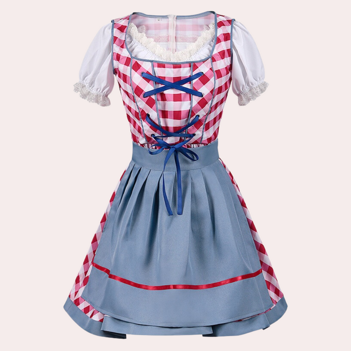 Briana - Feestelijke Oktoberfest Midi-jurk voor dames