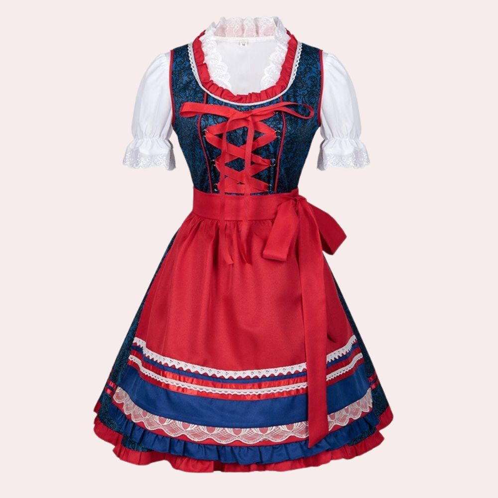 Briana - Feestelijke Oktoberfest Midi-jurk voor dames