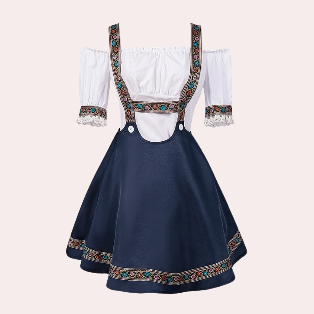 Briana - Feestelijke Oktoberfest Midi-jurk voor dames