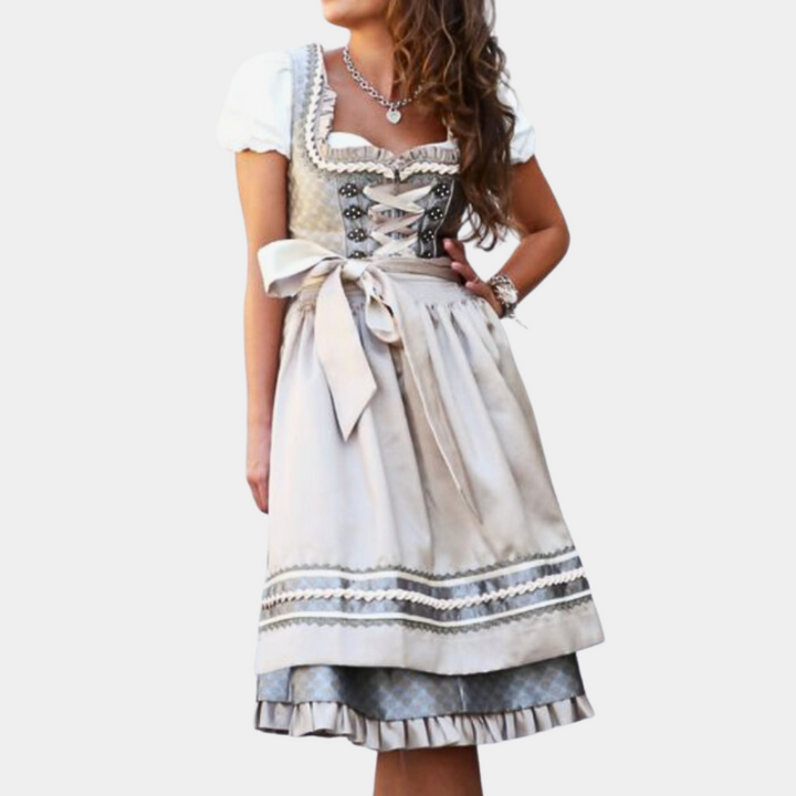 Zelie - Elegante Vrouwen Oktoberfest Jurk met Schort