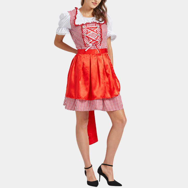 Rowena - Dames retro Oktoberfest dirndl jurk