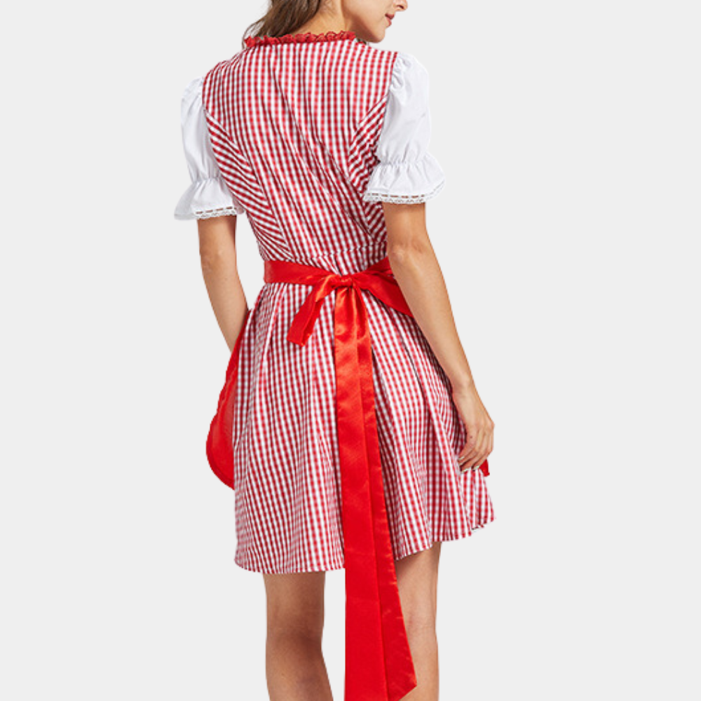 Rowena - Dames retro Oktoberfest dirndl jurk