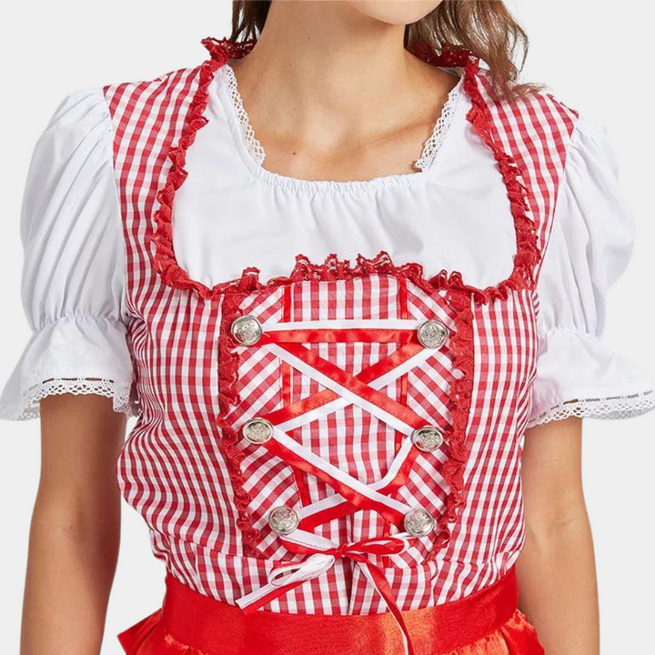 Rowena - Dames retro Oktoberfest dirndl jurk