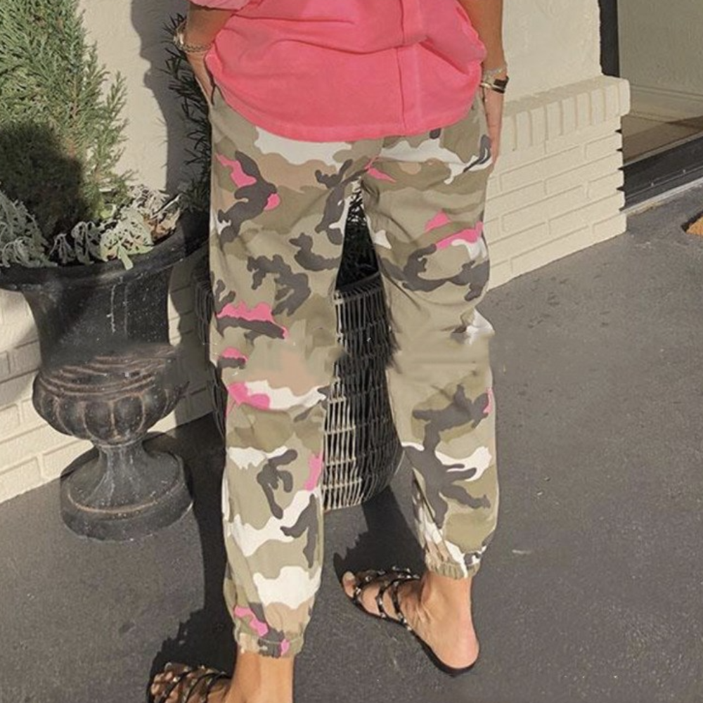 Myrsini - Camouflage Jogger Broek voor dames