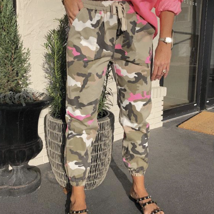 Myrsini - Camouflage Jogger Broek voor dames