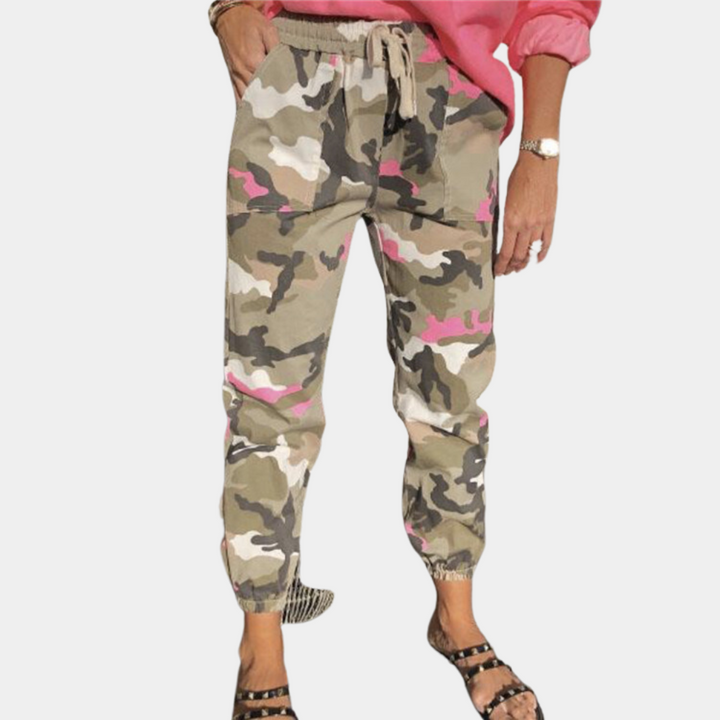 Myrsini - Camouflage Jogger Broek voor dames