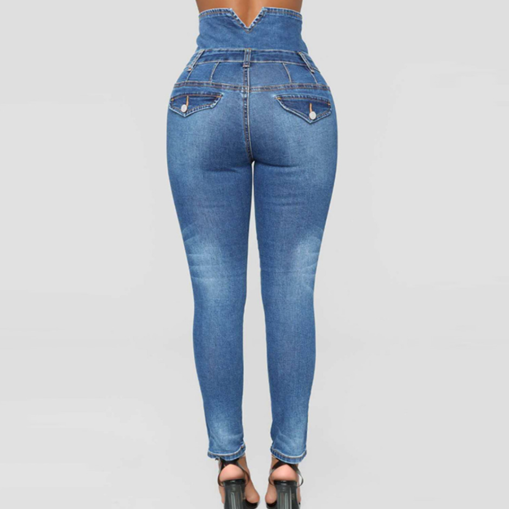 Nola - Dames High Waisted Skinny Broek