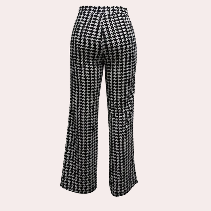 Zahara - Moderne houndstooth damesbroek