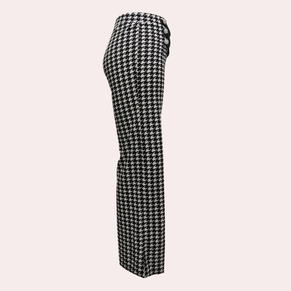 Zahara - Moderne houndstooth damesbroek