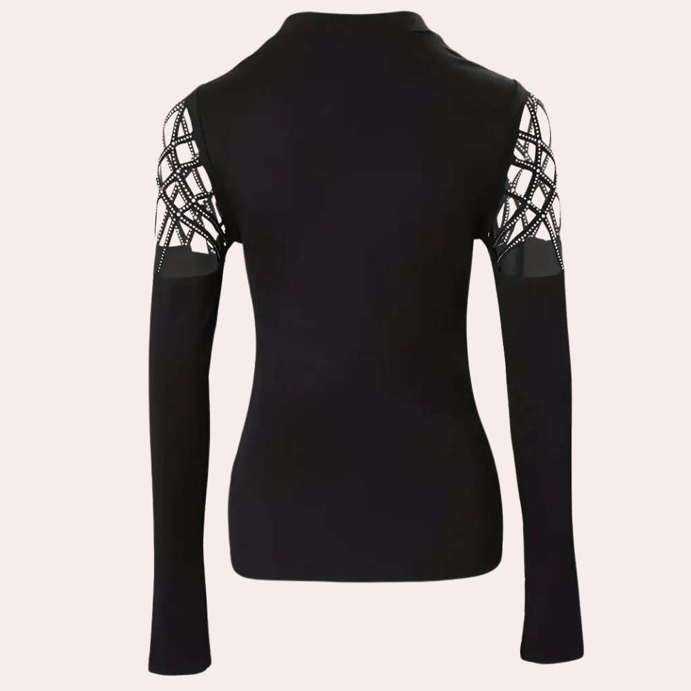 Mariel - Trendy dames top met modieus uitgesneden design