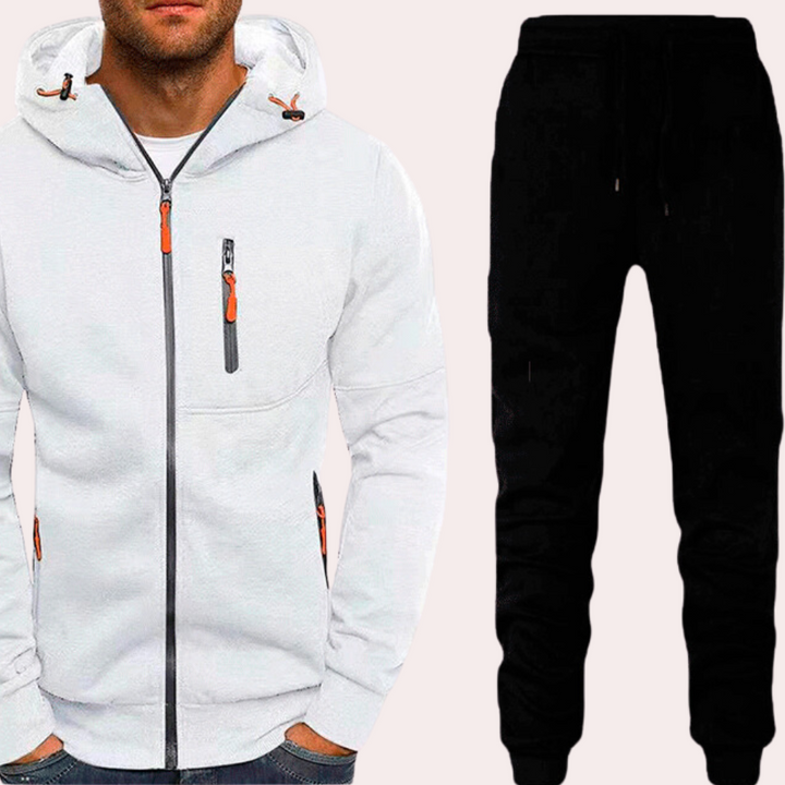 Plat - Comfortabele Hoodie en Broek Set voor Heren