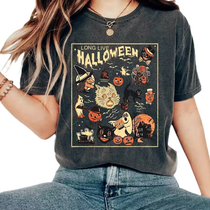 Jazmina - Minimalistisch Halloween Shirt voor dames