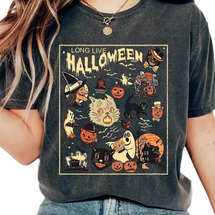 Jazmina - Minimalistisch Halloween Shirt voor dames