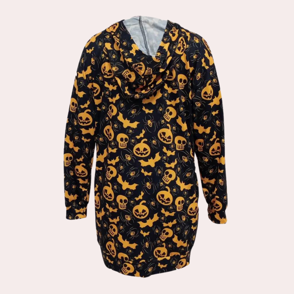 Csilla - Halloween minijurk met capuchon voor dames