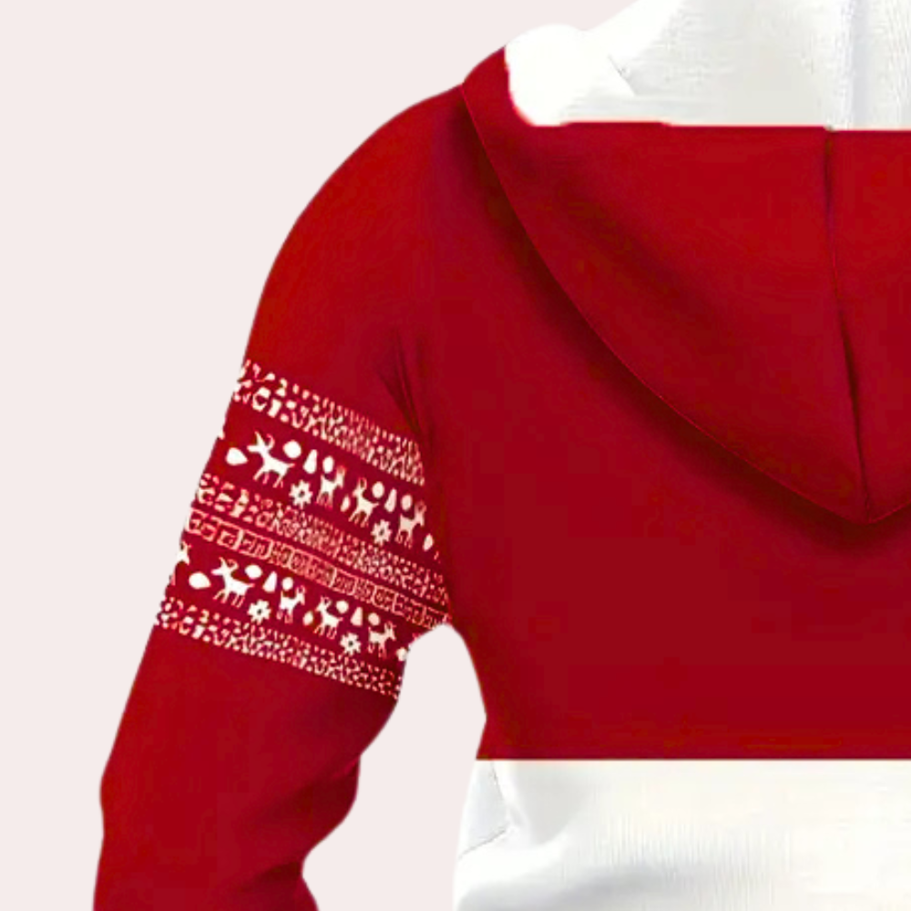 TOBIE - Modieuze Kerstmis Hoodie voor Heren