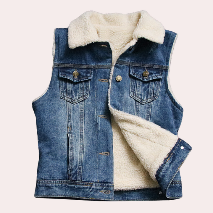 CLAIRE - Geraffineerd Denim Vest voor Dames