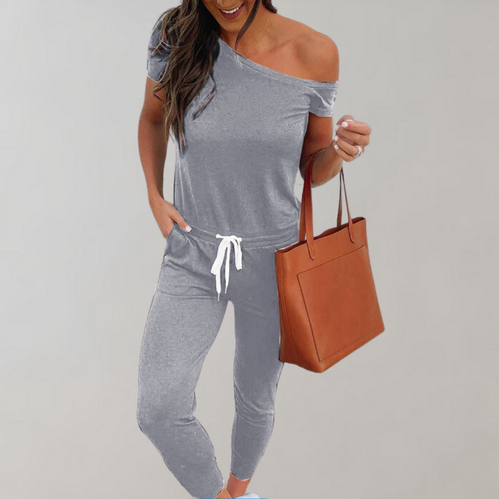 Damesjumpsuit met trekkoord