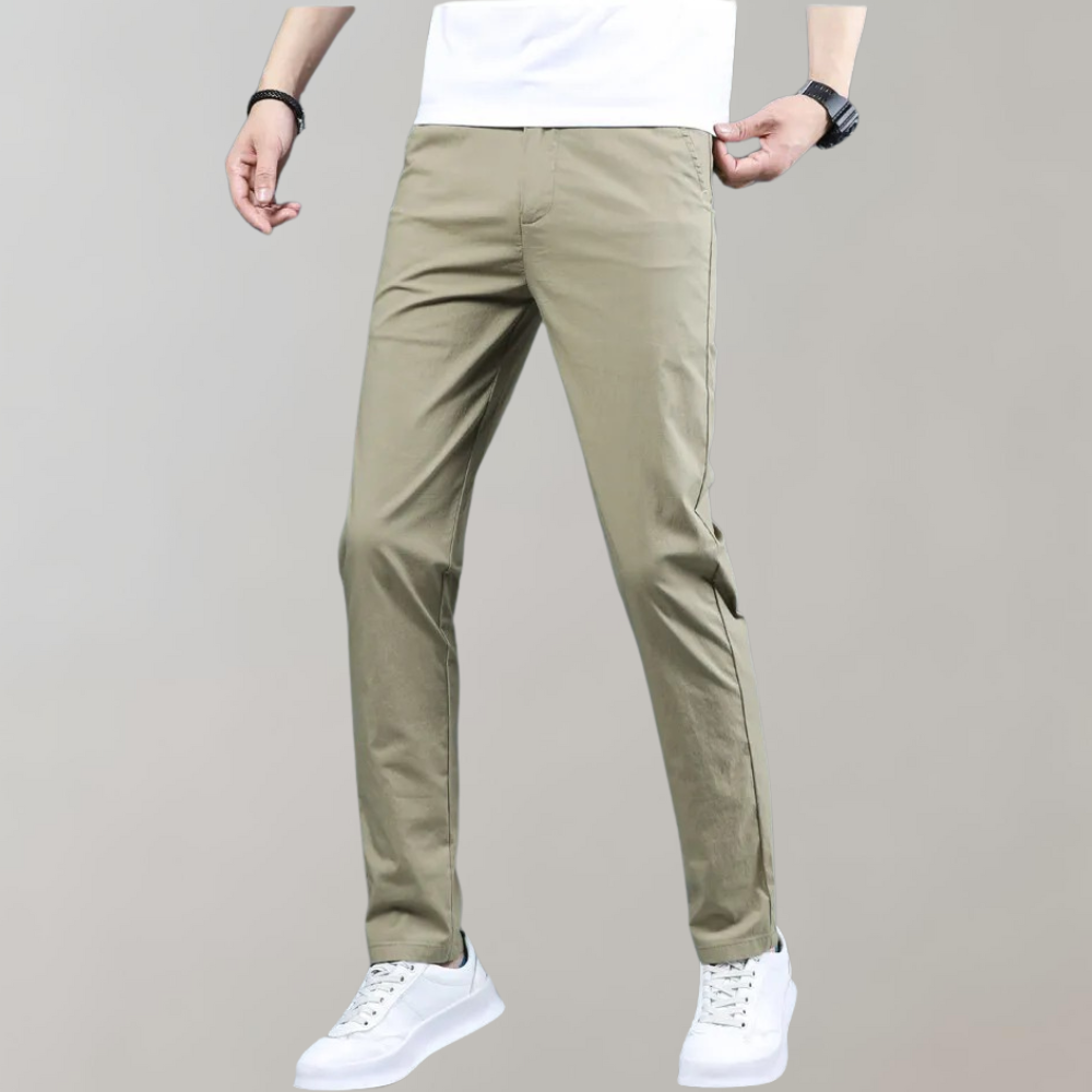 Stretch taille chino broek