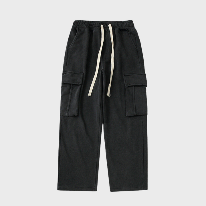 Corduroy cargo broek met trekkoord