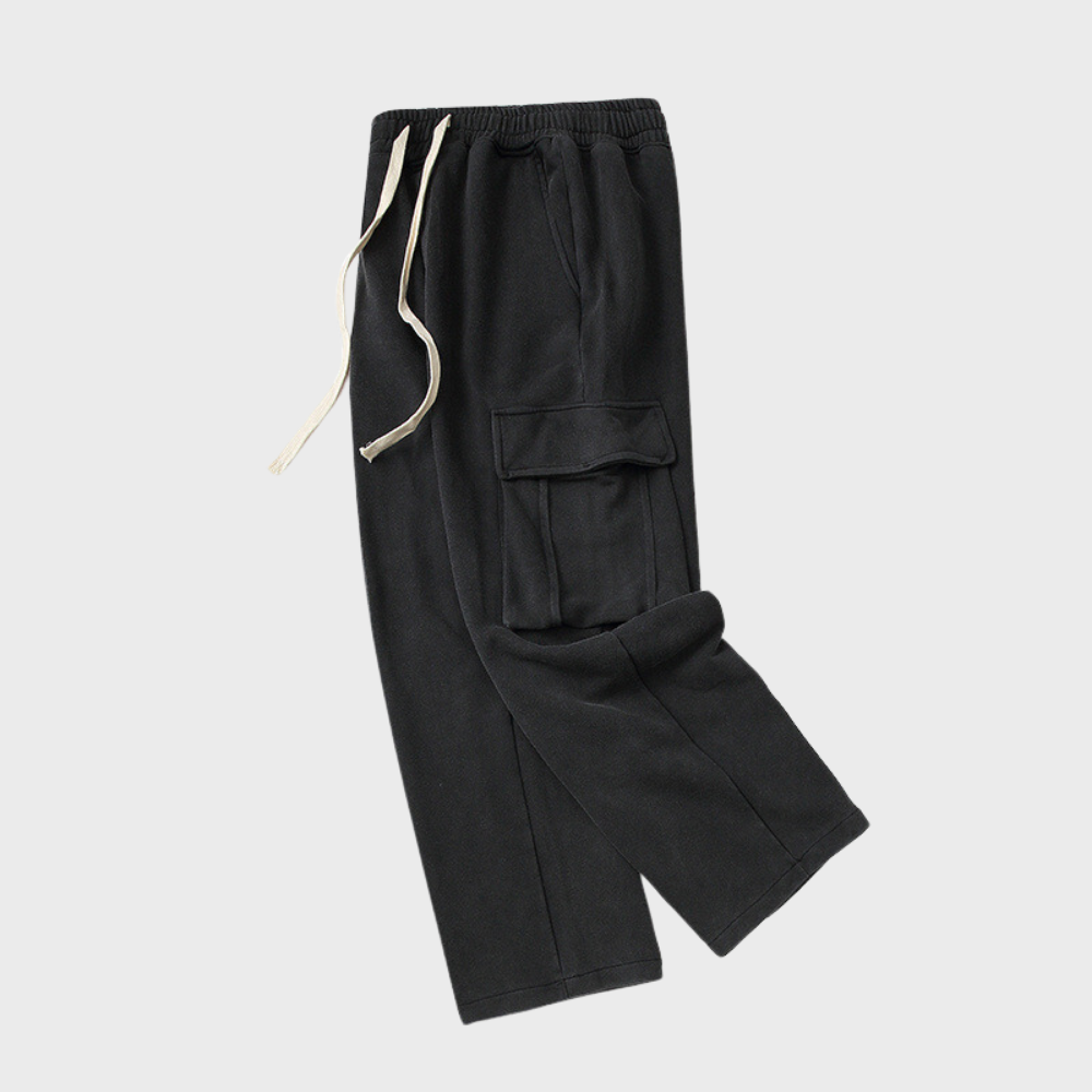 Corduroy cargo broek met trekkoord